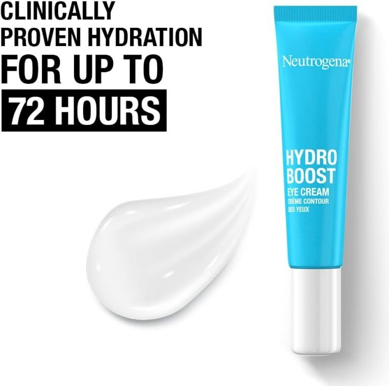eye cream Feather floating beside skincare products representing light, gentle eye cream benefits